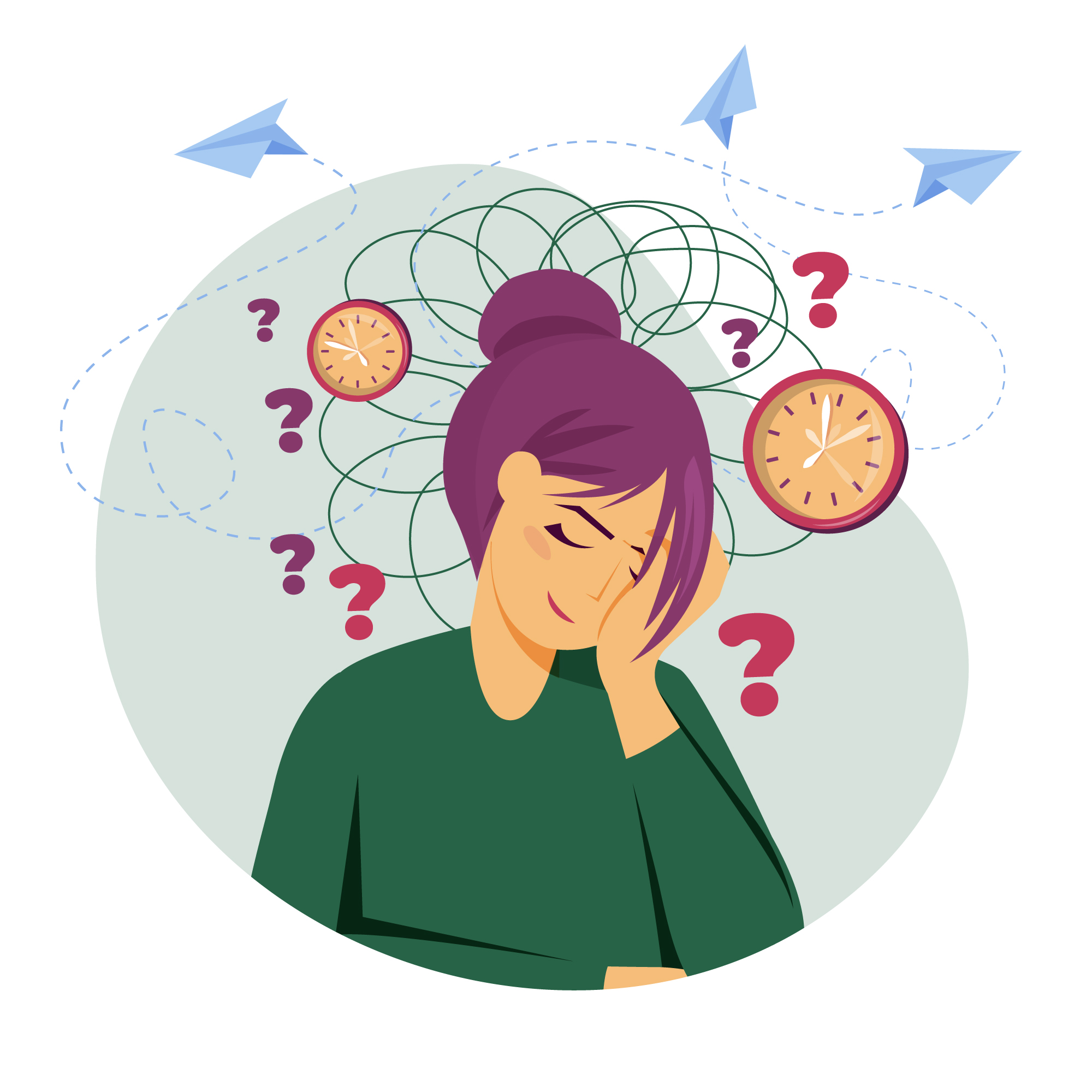 behaviour of overthinking
