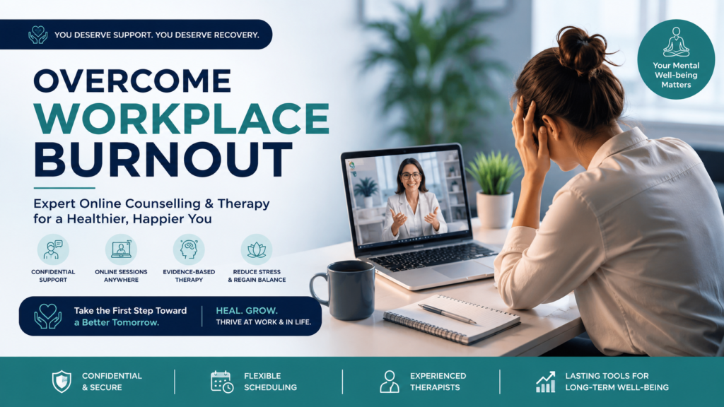 Workplace burnout counselling session online